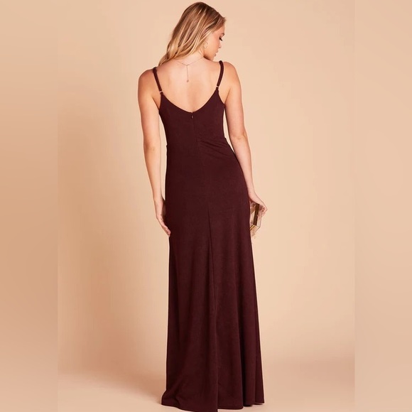 NWT Birdy Grey Dress JAY DRESS CREPE CABERNET Size XS Formal Wedding Bridesmaid - Picture 3 of 9